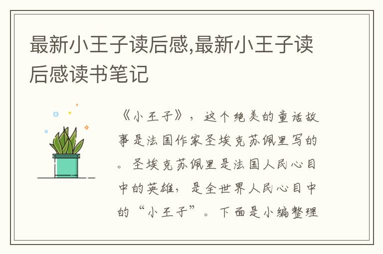 最新小王子讀后感,最新小王子讀后感讀書筆記