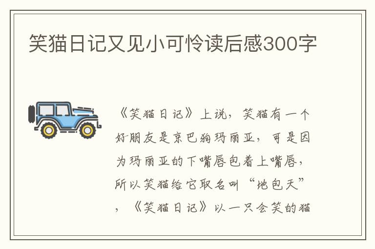 笑貓日記又見(jiàn)小可憐讀后感300字